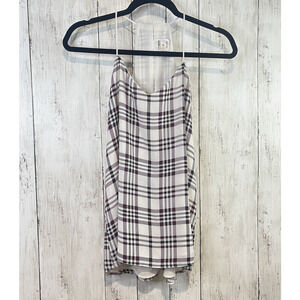 Express Top Women Small White Multicolor Barcelona Cami‎ Tank Blouse Reversible